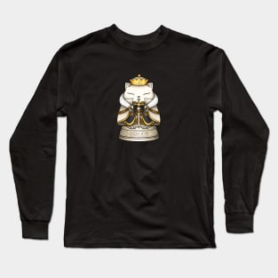 Chess Cat Queen Long Sleeve T-Shirt